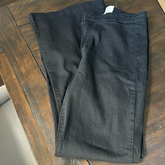 Shop The Mint Denim - Black Flare Jeans